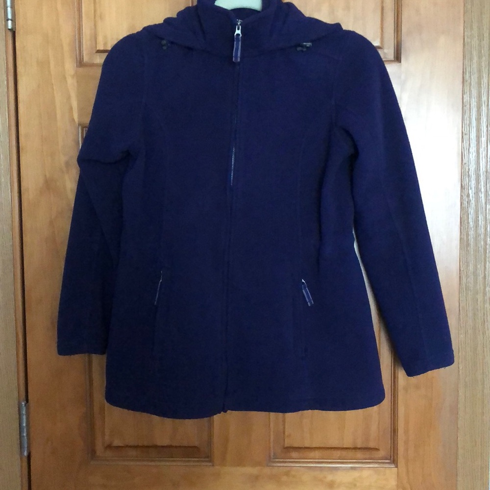 Lands End Women’s Purple Fleece Jacket Size XS 2-4